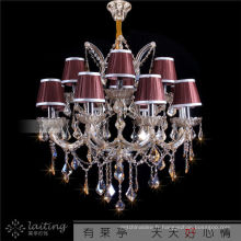 Commmercial Lustre en cristal de bougie en laiton à Zhongshan